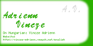 adrienn vincze business card